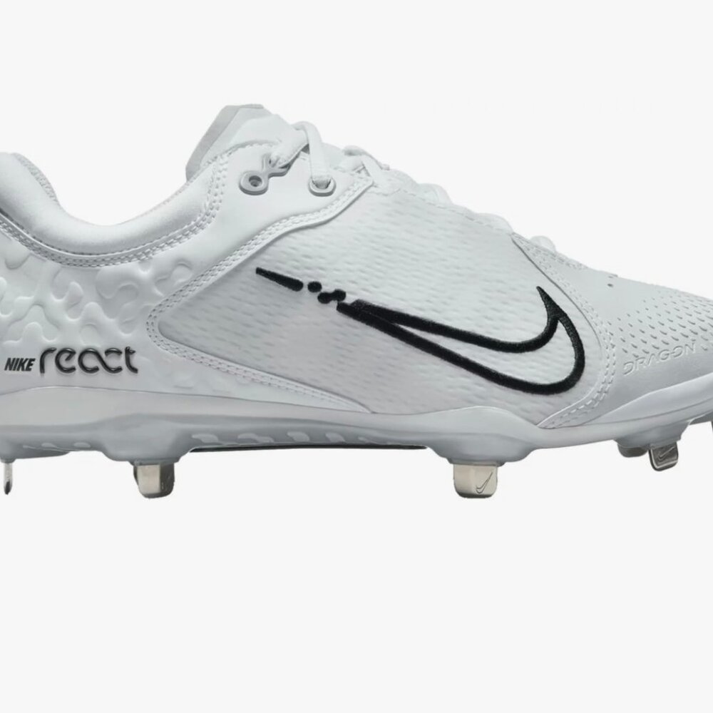 Women's Nike Hyper Diamond 4 Elite Softball Cleats Size 8 White Grey  CZ5917-100